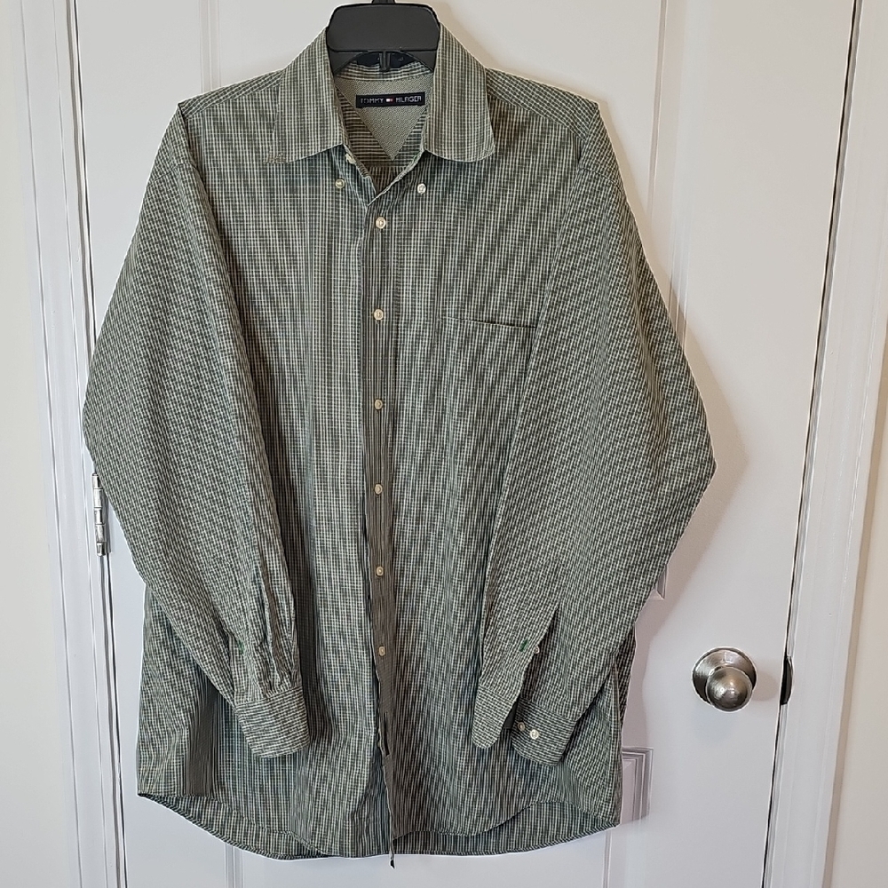 Tommy Hilfiger Green‎ Plaid Casual Shirt